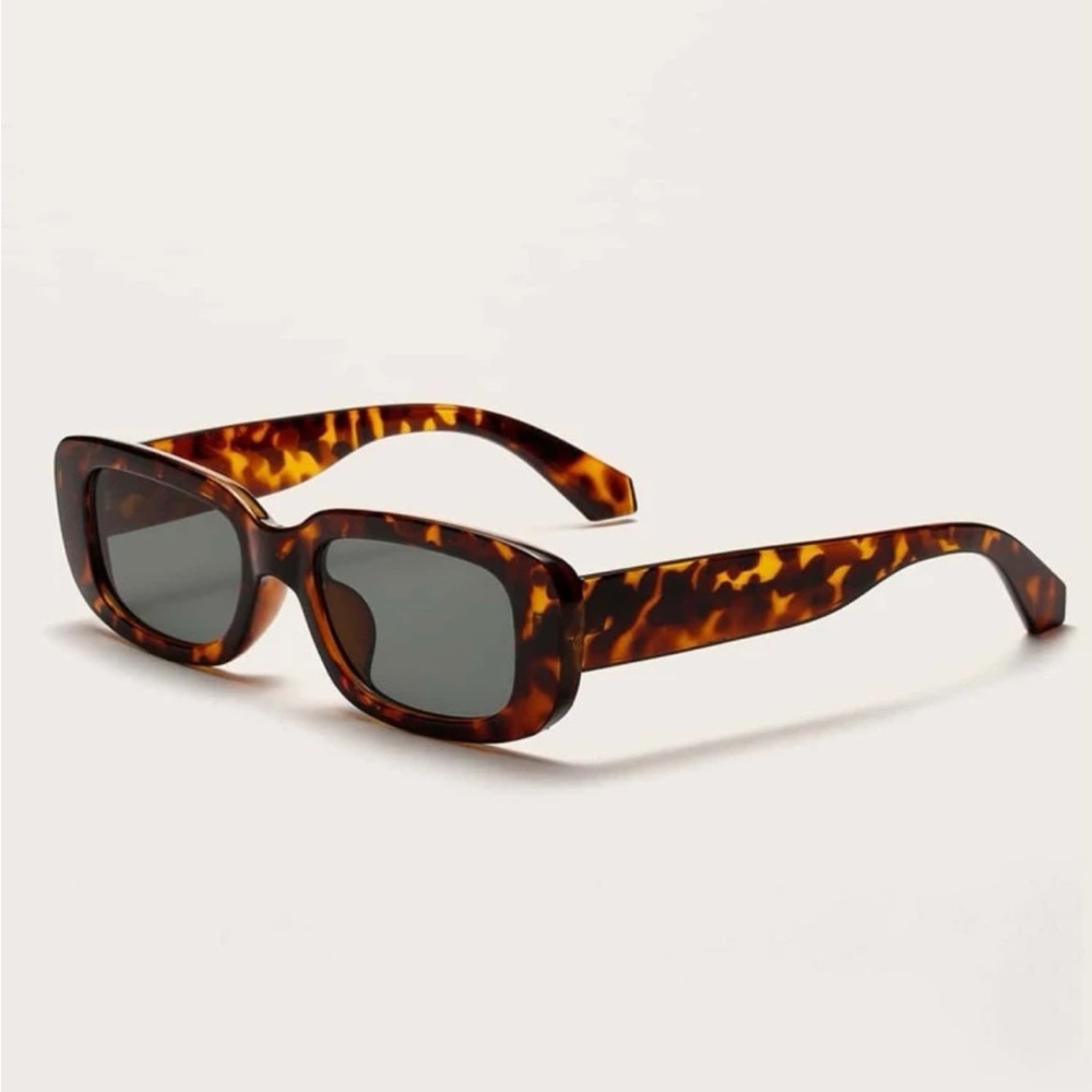 tortoise rectangle sunglasses